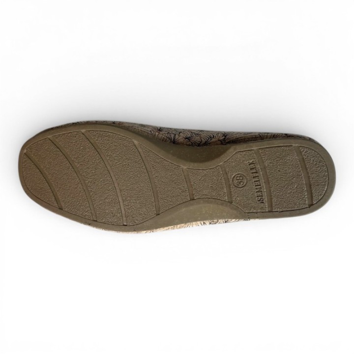 Chaussons Ballerines Femme Semelflex Dune