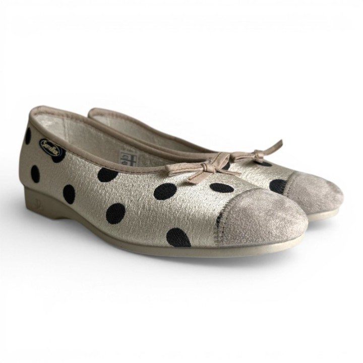 chaussons ballerines femme confortables Semelflex Delinda