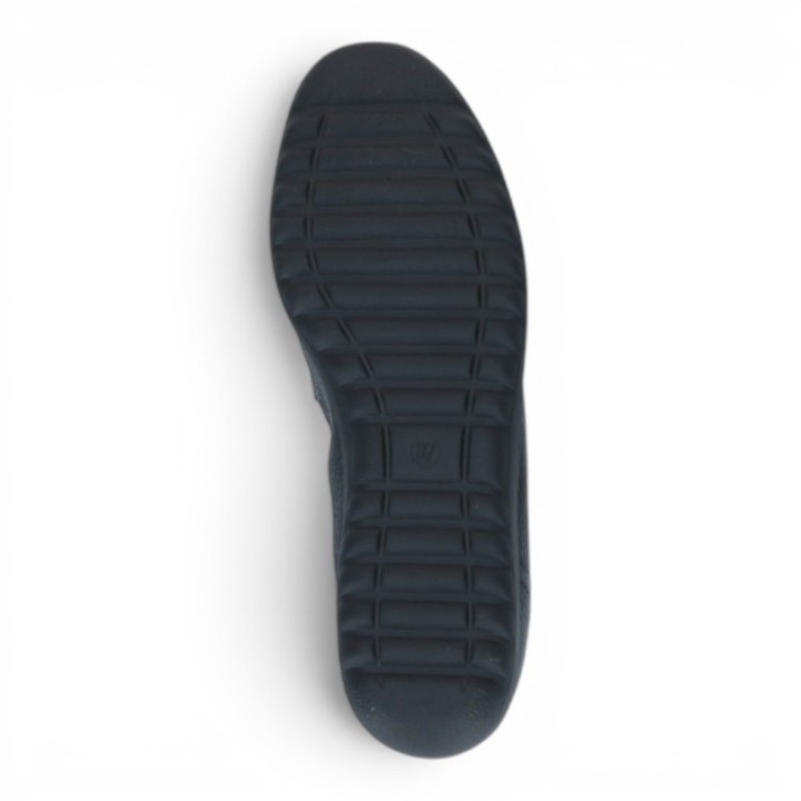 mocassin noir femme confortable caprice 24300