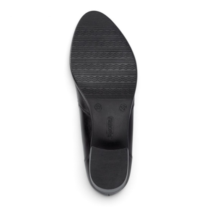 Bottines femme noires à talon confortables Remonte R5190