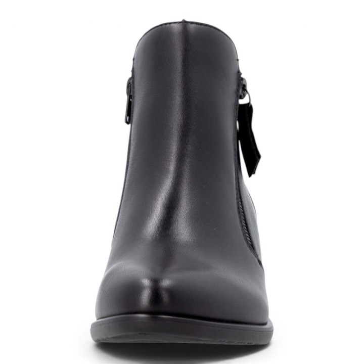 Bottines femme noires à talon confortables Remonte R5190