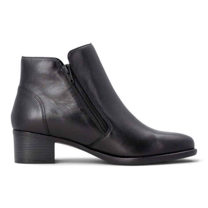 Bottines femme noires à talon confortables Remonte R5190