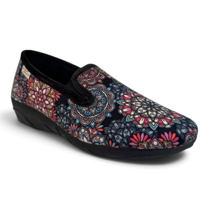 Chaussons fermés femme à talon compensé confortable La Maison de l'Espadrille