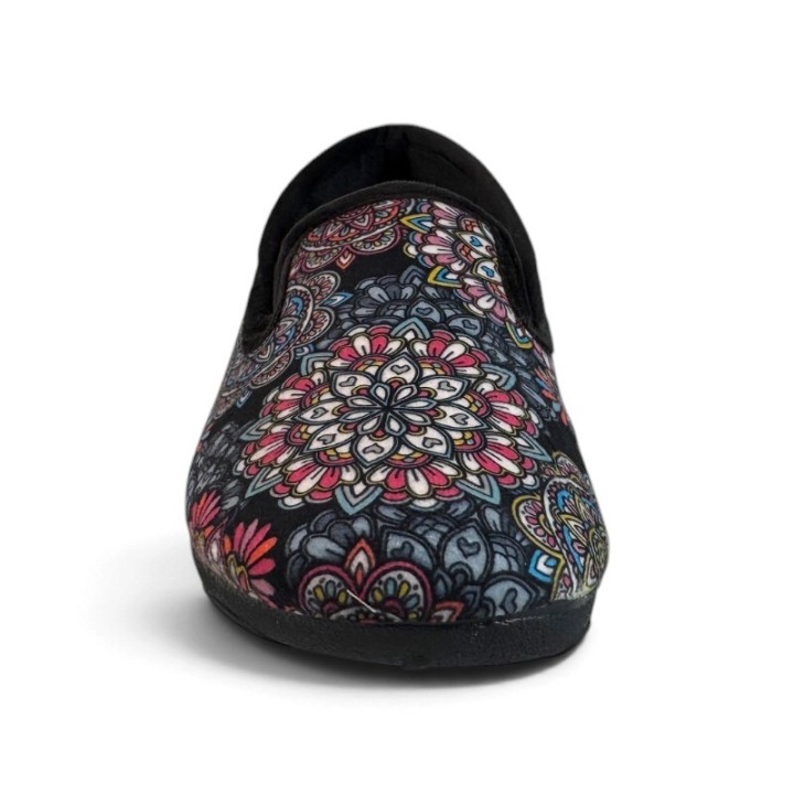 Chaussons fermés femme à talon compensé confortable La Maison de l'Espadrille