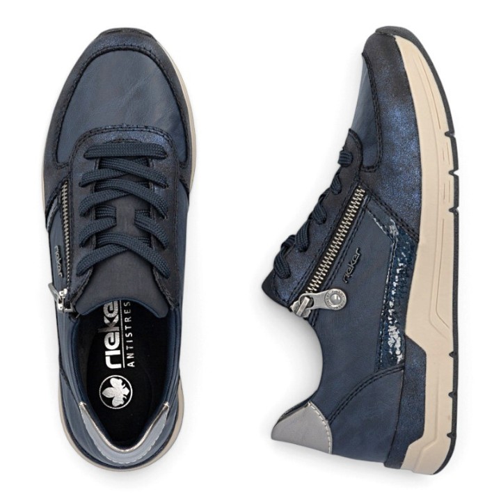 Basket basse femme semelle amovible confortable Rieker
