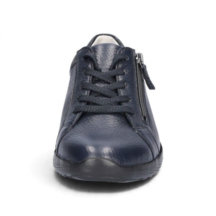 Basket femme pieds larges et sensibles en cuir souple Waldlaufer 634002