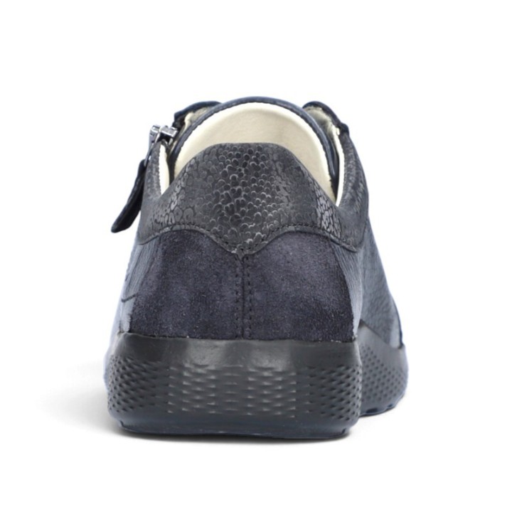 Basket femme pieds larges et sensibles en cuir souple Waldlaufer 634002