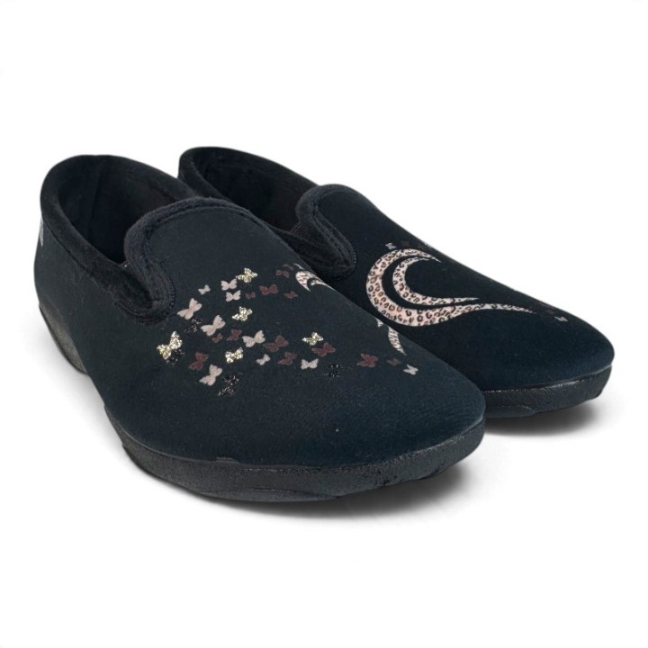 Chaussons Fermés femme noirs la Maison de L'Espadrille