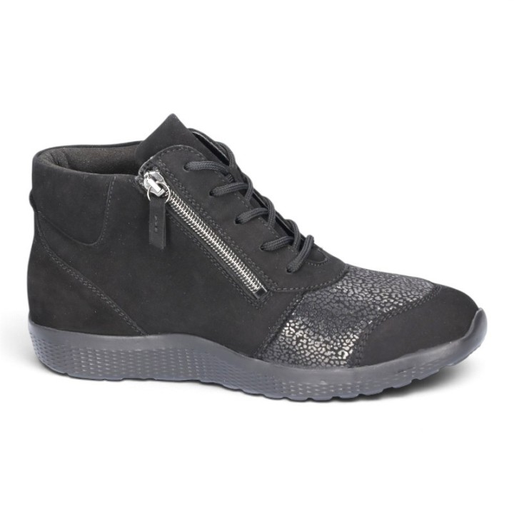 Baskets montantes femme pieds très larges hiver confortables Waldlaufer 815M80