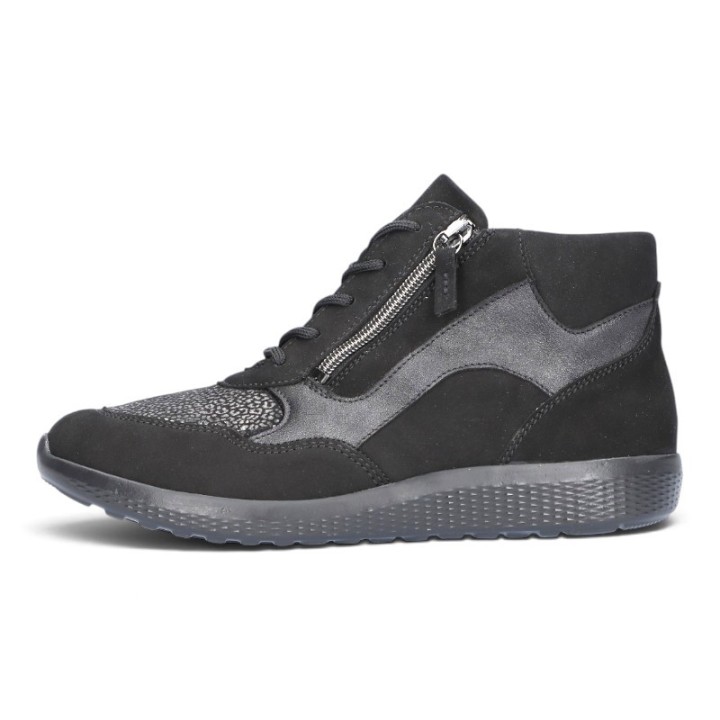 Baskets montantes femme pieds très larges hiver confortables Waldlaufer 815M80