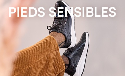 chaussures pieds sensibles confortables